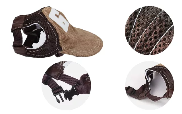 cappello per cani, berretto da baseball per cani, cappelli per cani con fori per le orecchie, berretto da baseball per cani, cappello per animali domestici