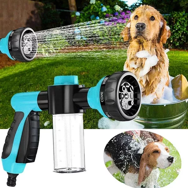 spruzzatore per cani, attacco per doccia per cani, attacco per tubo di lavaggio per cani, spruzzatore per doccia per cani