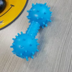 Ricevuto Gioco da Masticare per Cani a Forma di Manubrio Cigolante in Gomma dal cliente Q*****w.