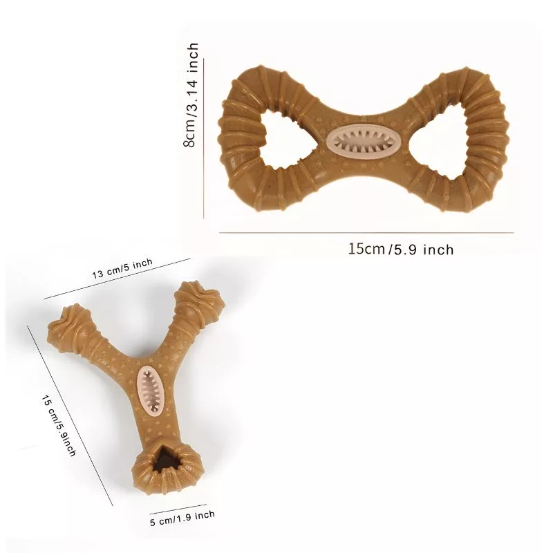 giocattolo indistruttibile per cani, bastoncino da masticare per cani, giocattolo in legno per cani, giocattolo per la pulizia dei denti per cani