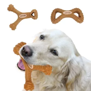 giocattolo indistruttibile per cani, bastoncino da masticare per cani, giocattolo in legno per cani, giocattolo per la pulizia dei denti per cani