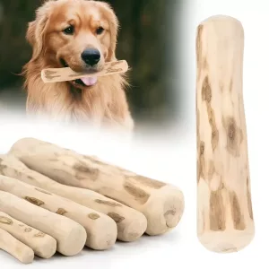 Giocattolo in legno per cani, bastoncino da masticare in legno per cani