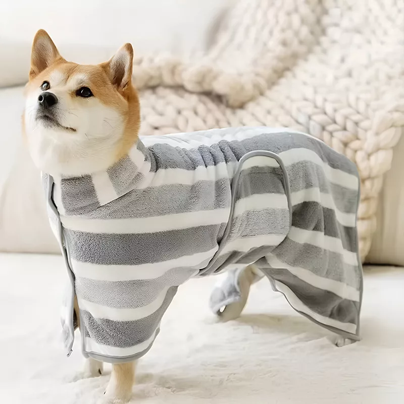 accappatoio per cani, mantella asciugamano per cani, telo da bagno per cani, asciugamano per cani superassorbente