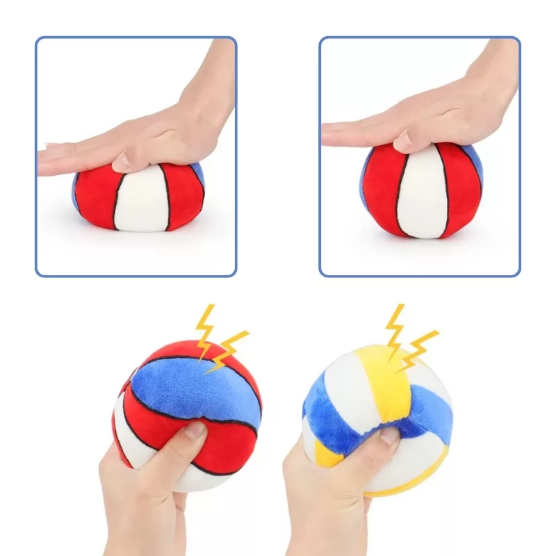 giocattolo cigolante per cani, giocattolo a forma di palla per cani, pallone da calcio per cani