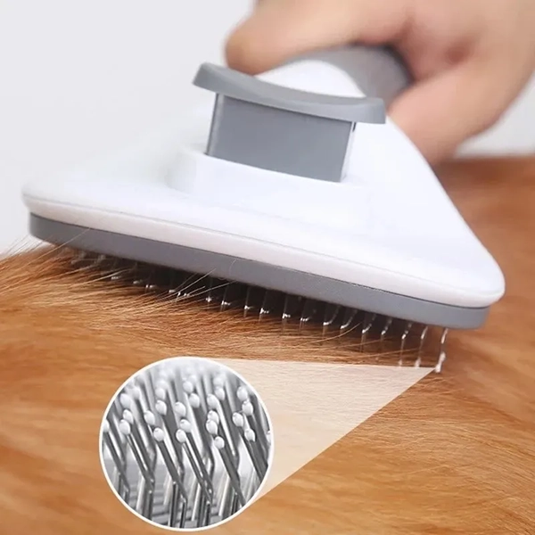 dog brush, dog comb, hair removal brush, self cleaning dog brush