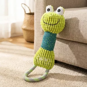 Divertente gioco interattivo per cuccioli, resistente da masticare, gioco da tiro per cani con squeaker