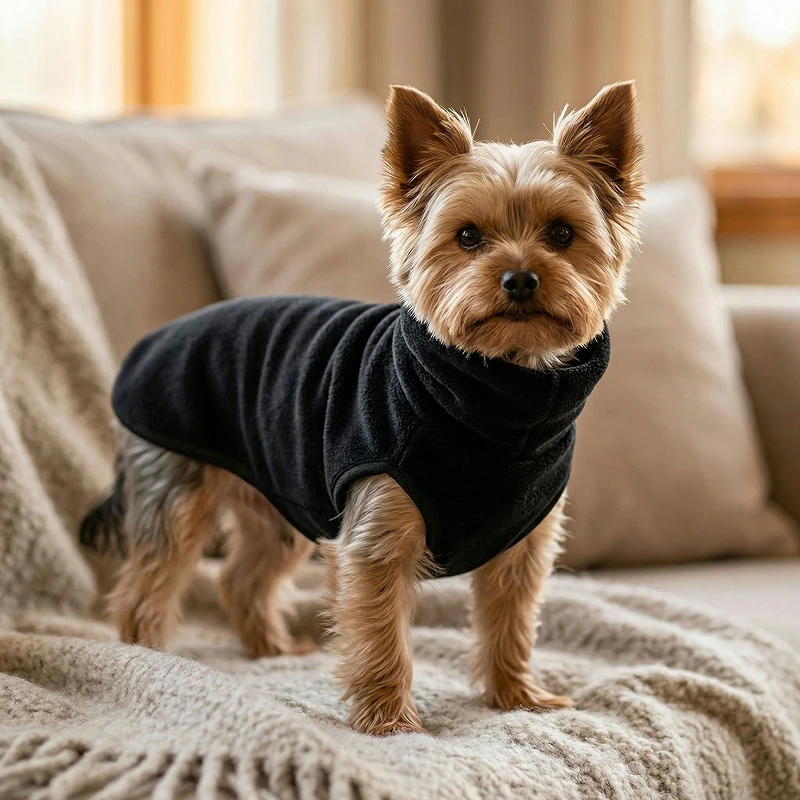 high neck dog sweater