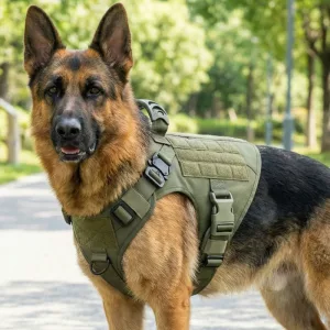 tactical dog vest, military dog harness, tactical no pull dog harness