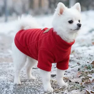 Cappotto invernale caldo per cani con anello a D