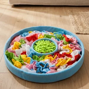 Tappetino olfattivo interattivo con mangiatoia lenta e gioco puzzle per cani