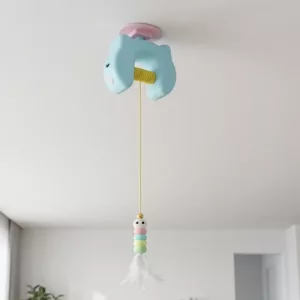 cat toy with feather, hanging cat toy