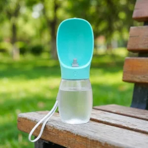 Dispenser portatile d'acqua per cani, bottiglia da viaggio