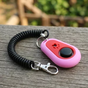 Clicker per addestramento cani con moschettone