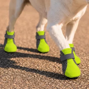 4 pz scarpe per cani traspiranti, antiscivolo e riflettenti