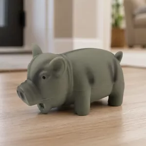 Simpatico gioco interattivo da masticare per cani a forma di maialino con squittio
