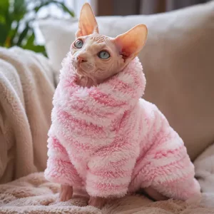 Cappottino morbido e carino per gatti, caldo maglione in peluche