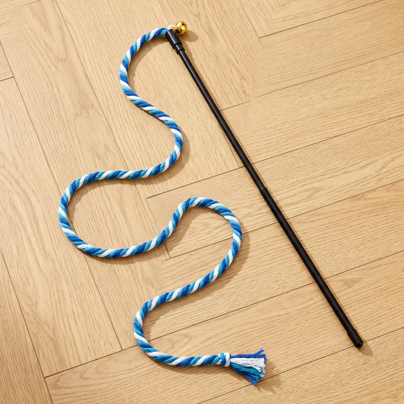 cat feather wand, interactive cat toy