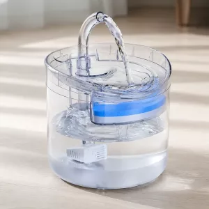 Ciotola fontanella d'acqua in ceramica per gatti con dispenser automatico e filtro in cotone