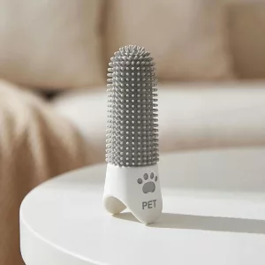 finger brush for dogs teeth, silicone finger toothbrush