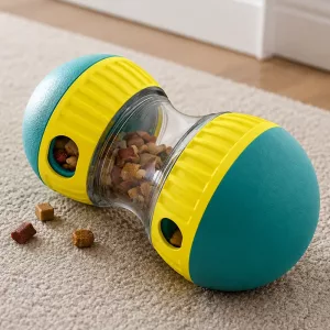 Giocattolo interattivo a palla dispenser di snack per cani con alimentazione lenta
