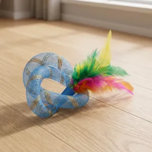 feather teaser cat toy