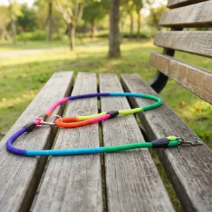 dog slip lead leash, hands free dog leash, dog leash with waist belt