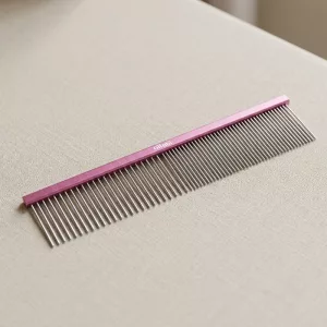 Pettine professionale in acciaio inossidabile per la rimozione del pelo del cane e la toelettatura degli animali