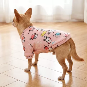 Simpatico maglione caldo per cani a girocollo, pullover in morbido pile