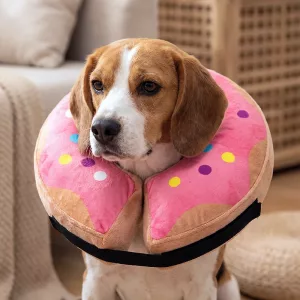 Simpatico collare di recupero gonfiabile morbido a ciambella per cani